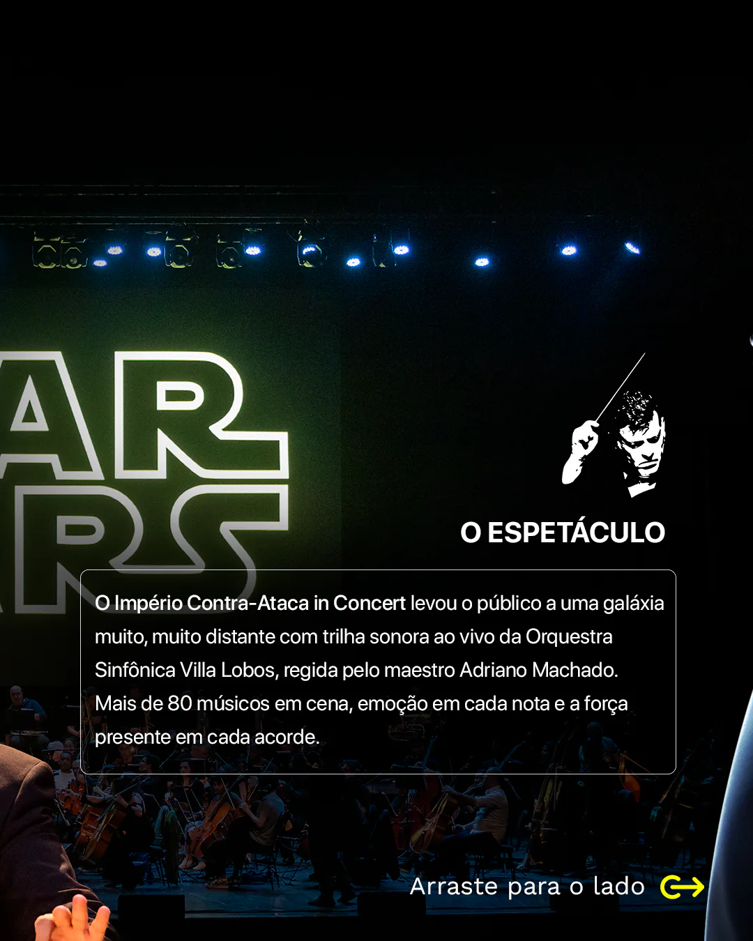Arte 2 do carrossel Star Wars in Concert
